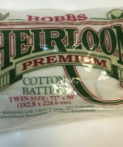 Hobbs Heirloom Premium Cotton Batting/Wadding Twin Size (72" x 90")(182x229cm)