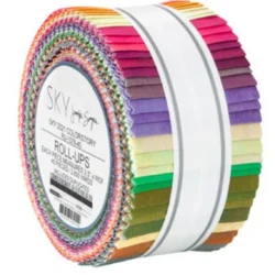 Robert Kaufman SKY COLORSTORY OMBRE Jelly Roll/Roll Ups 40 x 2.5" Cotton Fabric Strips