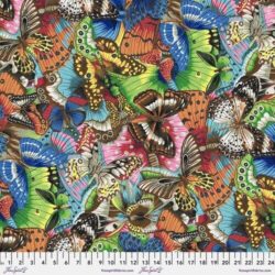 1/2 Metre Philip Jacobs Snow Leopard Treasure Island Tropical Butterflies Quilt Fabric