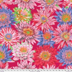 1/2 Metre Kaffe Fassett Tropical Water Lilies PWPJ119 RED Cotton Quilting Fabric