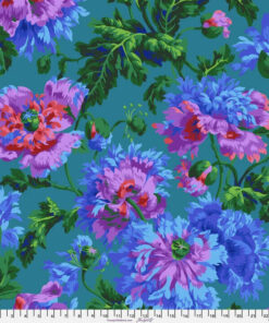 1/2 Metre Kaffe Fassett Garden Party Blue PWPJ020.BLUE - Cotton Quilting Fabrics
