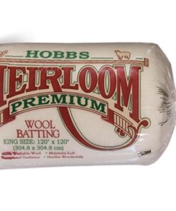 Hobbs Heirloom King Size Wool Wadding/Batting 120" x 120"